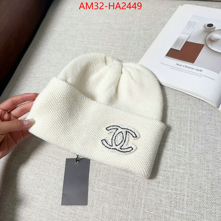 Cap (Hat)-Chanel luxury fashion replica designers ID: HA2449 $: 32USD