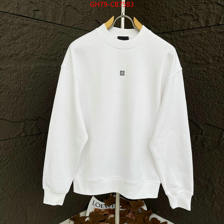 Clothing-Givenchy perfect quality designer replica ID: CB7583 $: 79USD