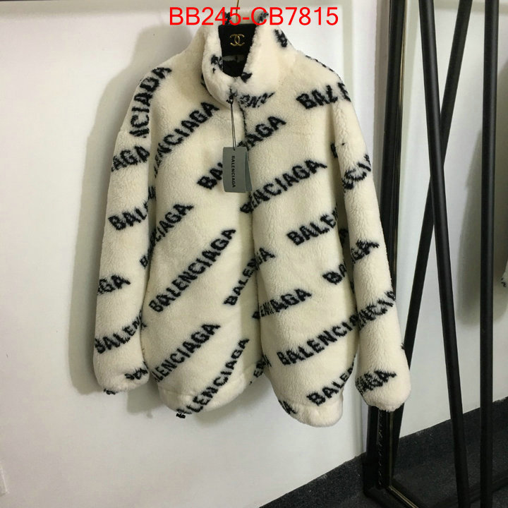 Clothing-Balenciaga cheap high quality replica ID: CB7815 $: 245USD