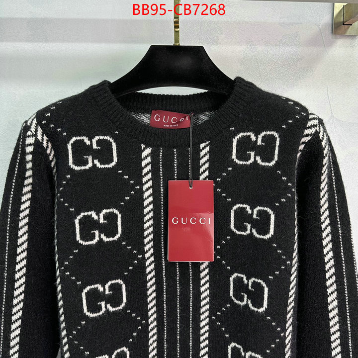 Clothing-Gucci wholesale replica ID: CB7268 $: 95USD