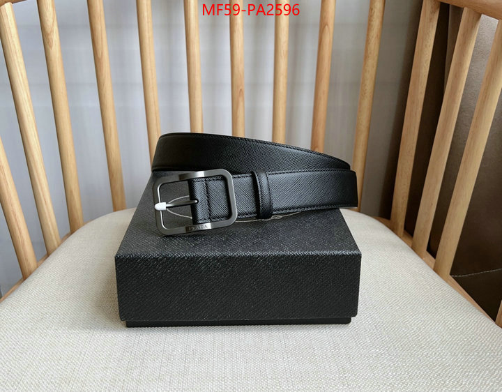 Belts-Prada luxury cheap replica ID: PA2596 $: 59USD