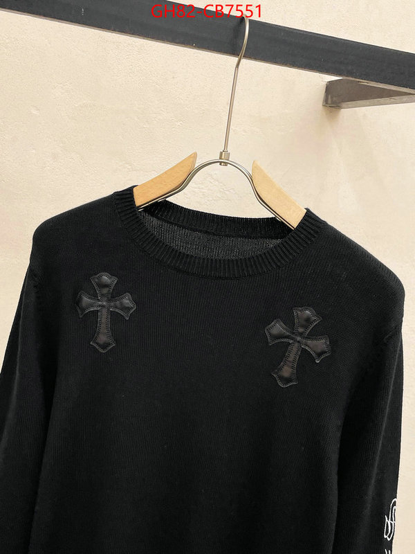 Clothing-Chrome Hearts aaaaa+ quality replica ID: CB7551 $: 82USD