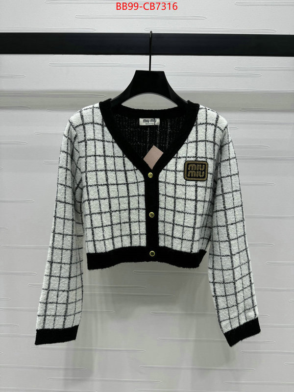 Clothing-MIU MIU aaaaa+ replica ID: CB7316 $: 99USD