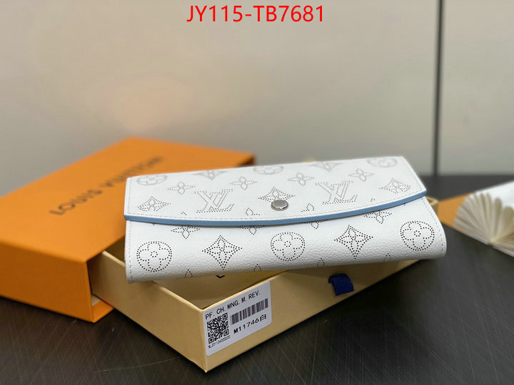 LV Bags(TOP)-Wallet luxury fake ID: TB7681 $: 115USD,