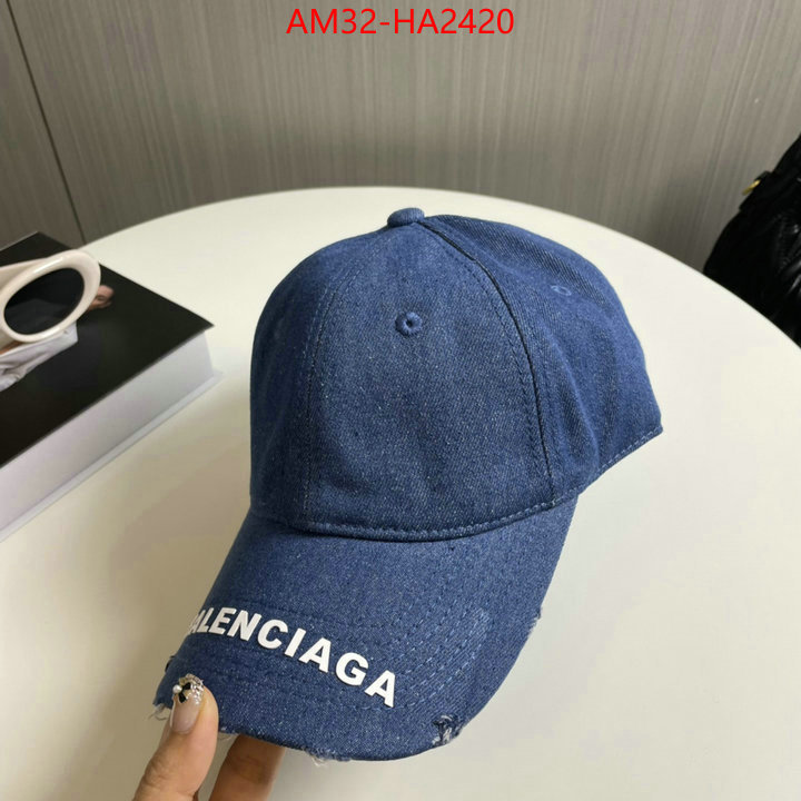 Cap(Hat)-Balenciaga sale outlet online ID: HA2420 $: 32USD