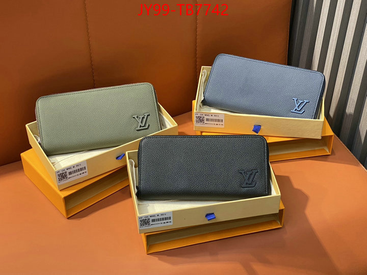 LV Bags(TOP)-Wallet high quality online ID: TB7742 $: 99USD,