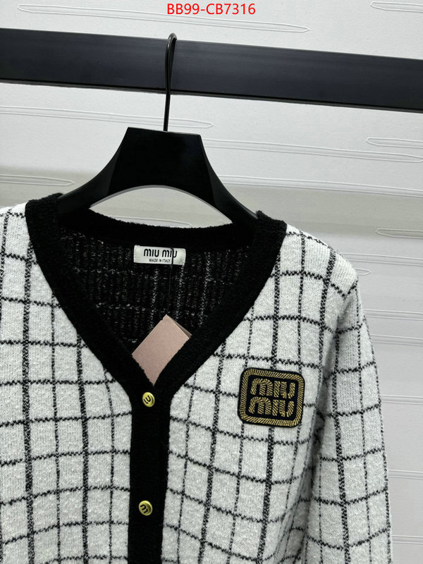 Clothing-MIU MIU aaaaa+ replica ID: CB7316 $: 99USD