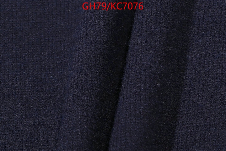 Clothing-Hermes replica designer ID: KC7076 $: 79USD