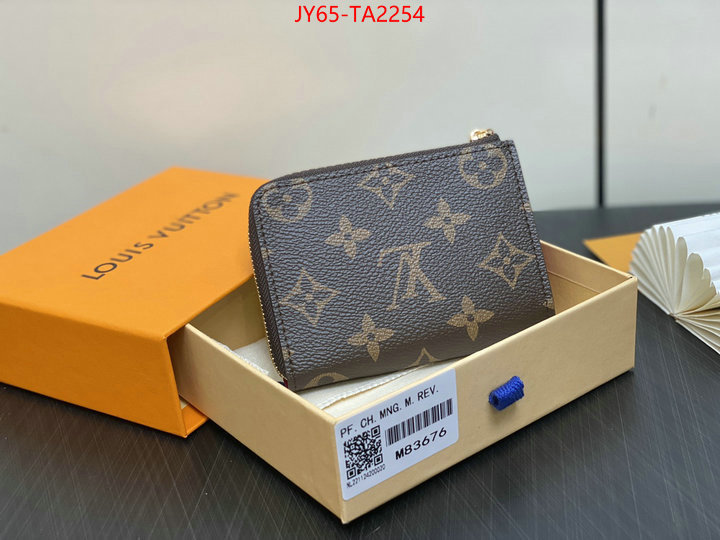 LV Bags(4A)-Wallet new designer replica ID: TA2254 $: 65USD,