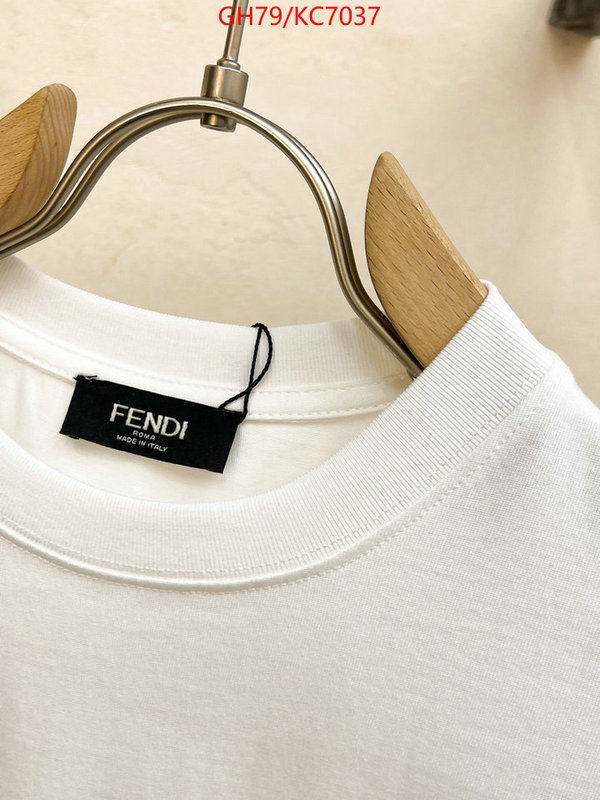 Clothing-Fendi best luxury replica ID: KC7037 $: 79USD