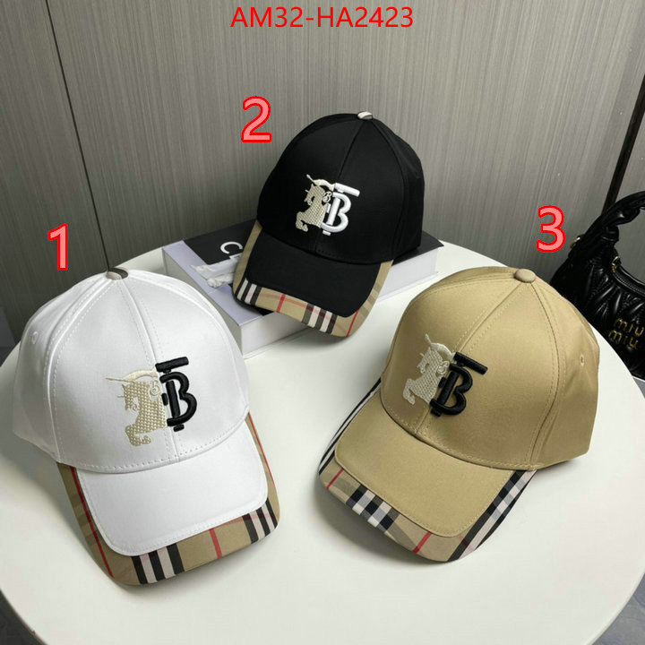 Cap(Hat)-Burberry luxury fake ID: HA2423 $: 32USD