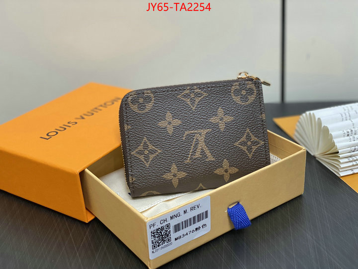 LV Bags(4A)-Wallet new designer replica ID: TA2254 $: 65USD,