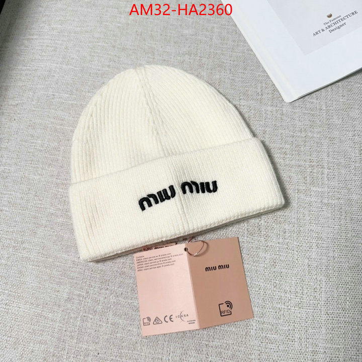 Cap(Hat)-Miu Miu replica 2024 perfect luxury ID: HA2360 $: 32USD