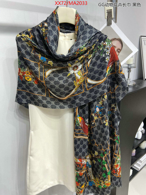 Scarf-Gucci top perfect fake ID: MA2033 $: 72USD