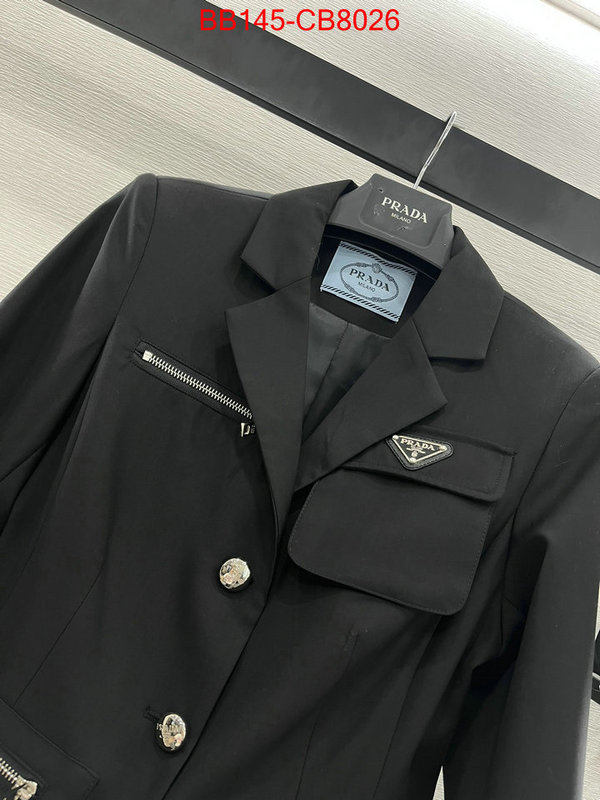 Clothing-Prada perfect quality designer replica ID: CB8026 $: 145USD