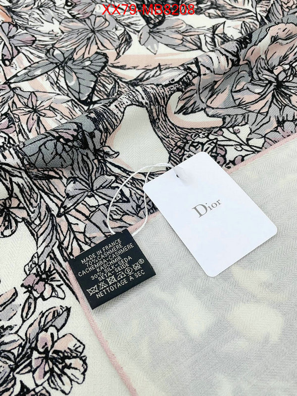 Scarf-Dior top perfect fake ID: MB8208 $: 79USD