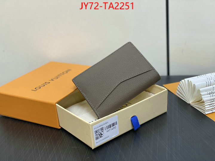 LV Bags(TOP)-Wallet what is a 1:1 replica ID: TA2251 $: 72USD,