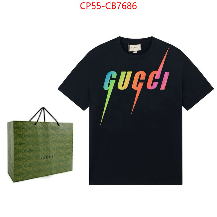 Clothing-Gucci high quality perfect ID: CB7686 $: 55USD