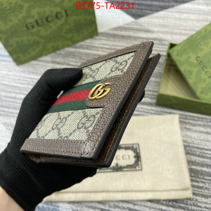 Gucci Bags(TOP)-Wallet- best replica 1:1 ID: TA2231 $: 75USD,