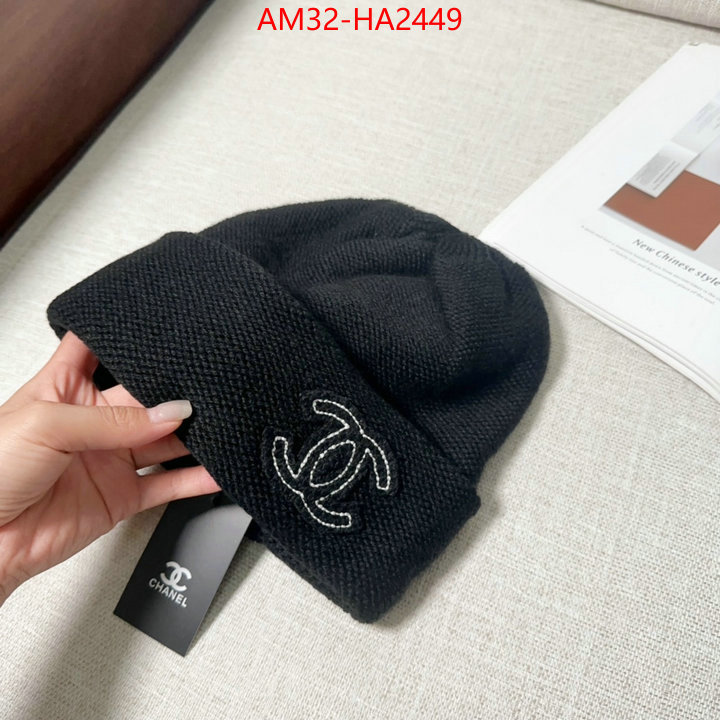 Cap (Hat)-Chanel luxury fashion replica designers ID: HA2449 $: 32USD