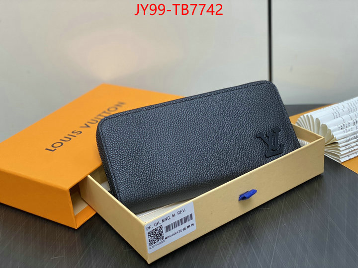 LV Bags(TOP)-Wallet high quality online ID: TB7742 $: 99USD,