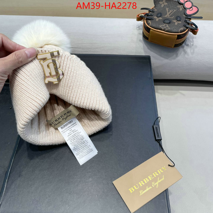 Cap(Hat)-Burberry where quality designer replica ID: HA2278 $: 39USD