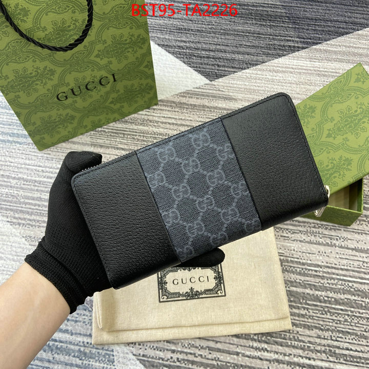 Gucci Bags(TOP)-Wallet- best quality fake ID: TA2226 $: 95USD,