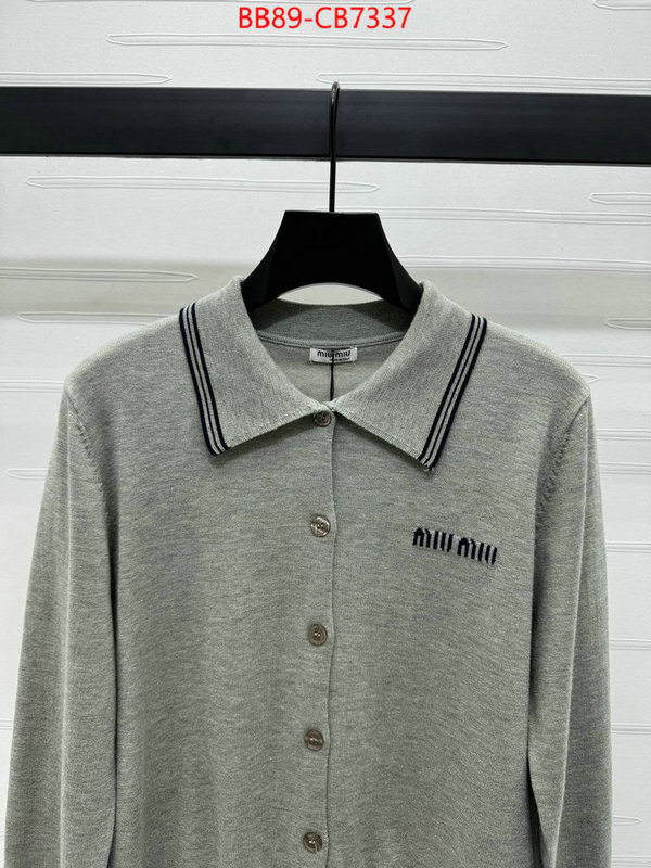 Clothing-MIU MIU replica 1:1 ID: CB7337 $: 89USD