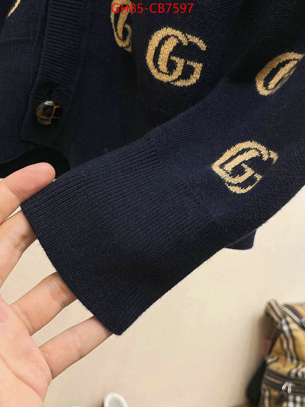 Clothing-Gucci what's the best to buy replica ID: CB7597 $: 85USD