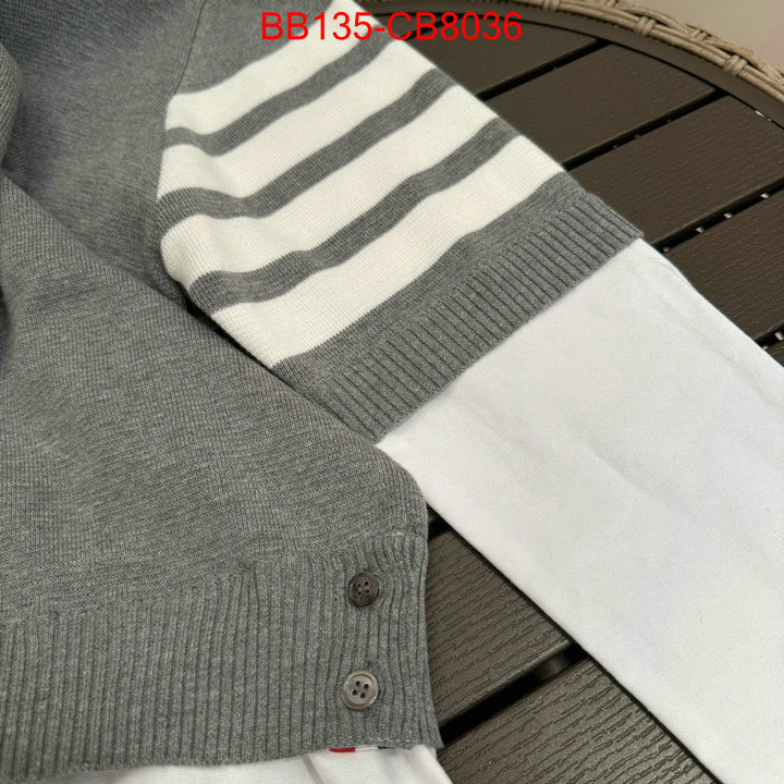 Clothing-Thom Browne shop designer replica ID: CB8034 $: 135USD