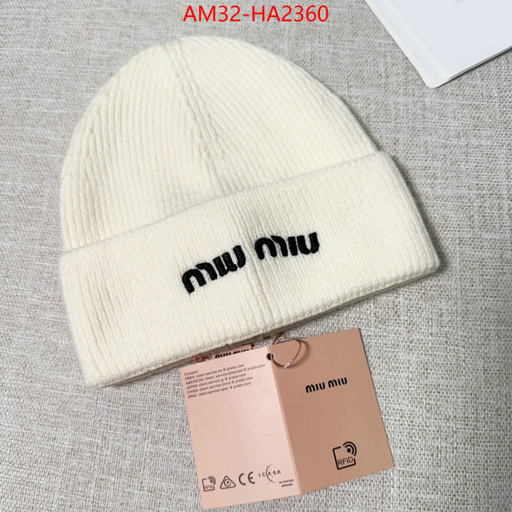 Cap(Hat)-Miu Miu replica 2024 perfect luxury ID: HA2360 $: 32USD