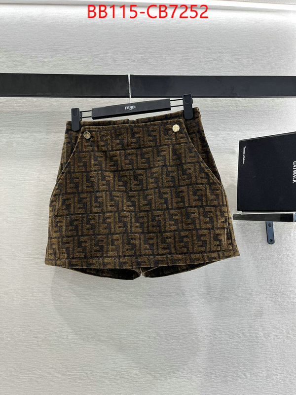 Clothing-Fendi fashion ID: CB7252 $: 115USD