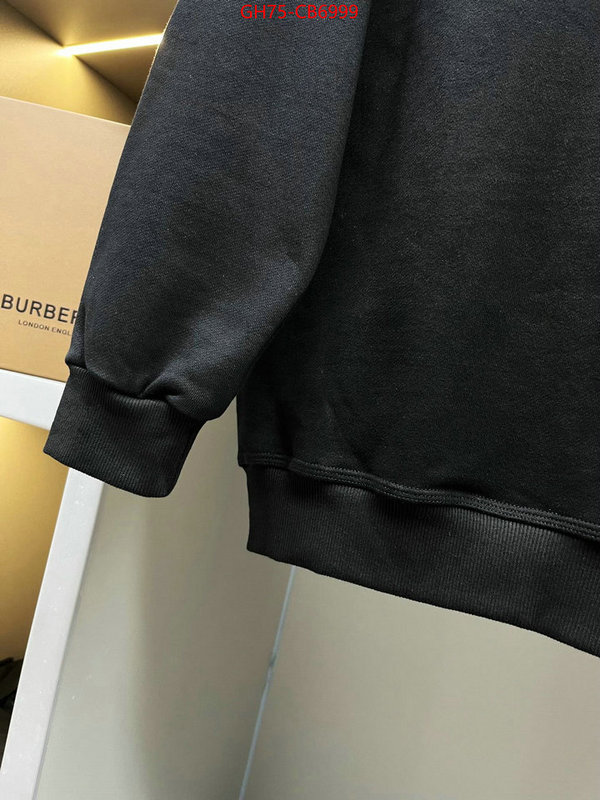 Clothing-Burberry highest quality replica ID: CB6999 $: 75USD