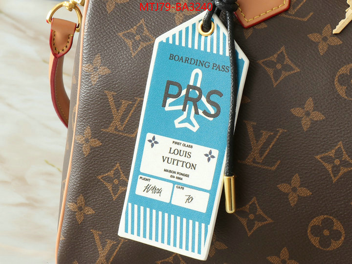 LV Bags(4A)-Speedy- 2024 replica ID: BA3240 $: 79USD,