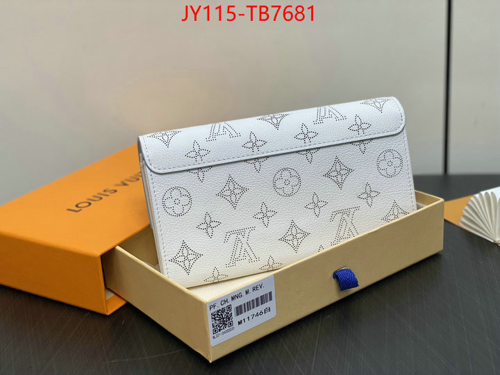 LV Bags(TOP)-Wallet luxury fake ID: TB7681 $: 115USD,