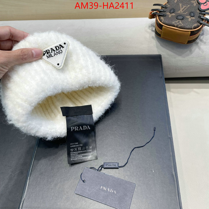 Cap (Hat)-Prada top brands like ID: HA2411 $: 39USD