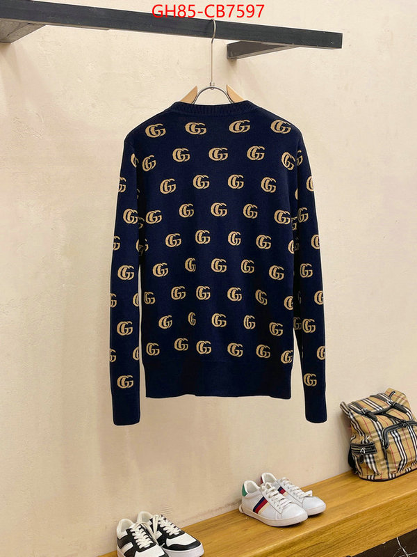 Clothing-Gucci what's the best to buy replica ID: CB7597 $: 85USD