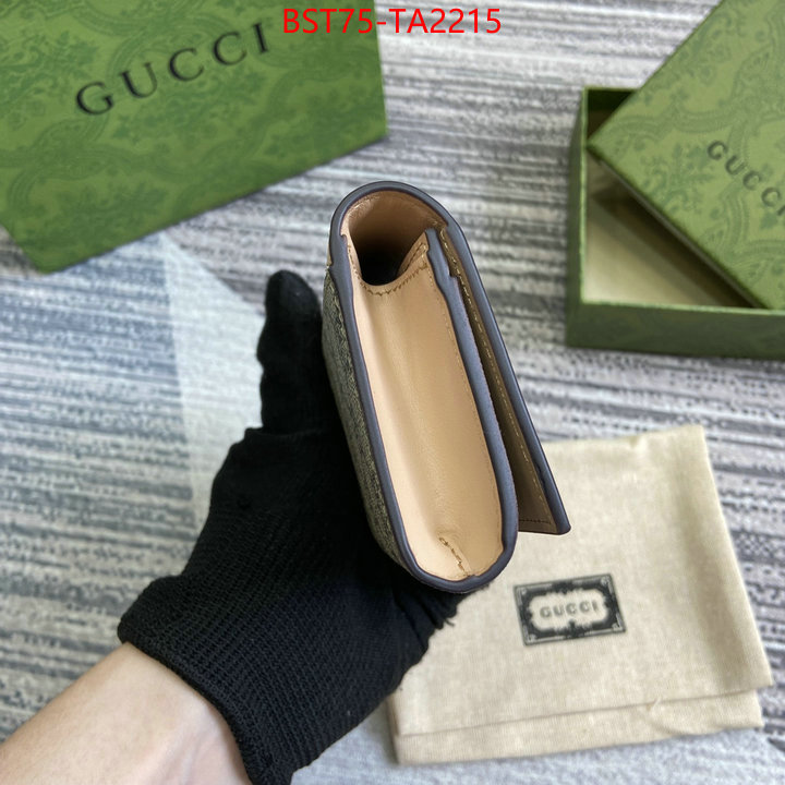 Gucci Bags(TOP)-Wallet- sell online luxury designer ID: TA2215 $: 75USD,