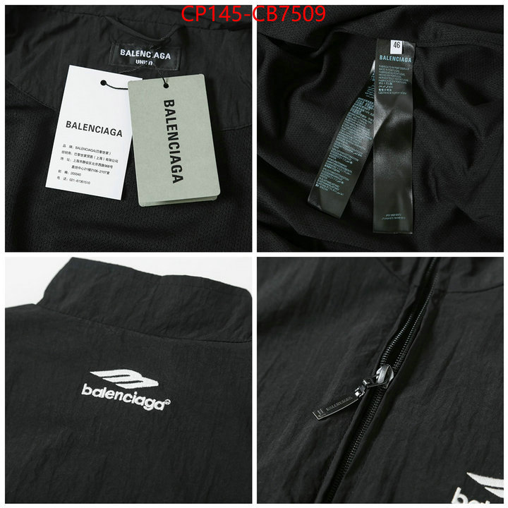 Clothing-Balenciaga luxury 7 star replica ID: CB7509