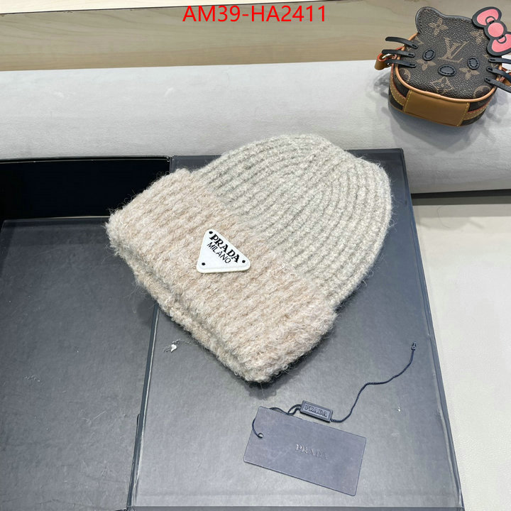 Cap (Hat)-Prada top brands like ID: HA2411 $: 39USD