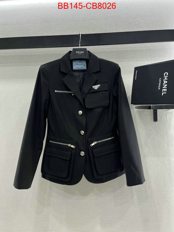 Clothing-Prada perfect quality designer replica ID: CB8026 $: 145USD