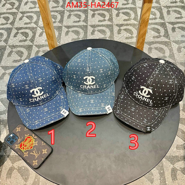 Cap (Hat)-Chanel designer 1:1 replica ID: HA2467 $: 35USD