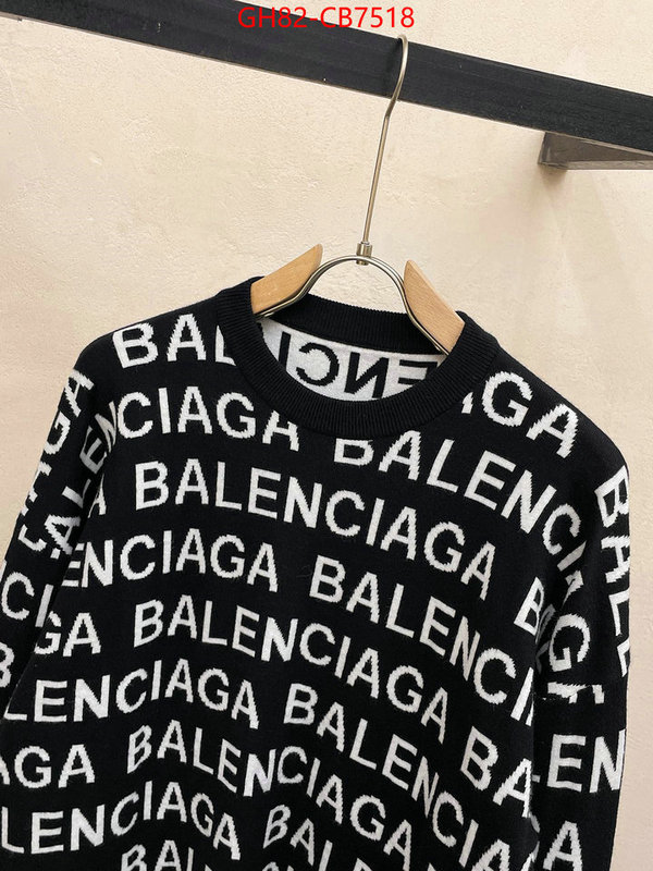 Clothing-Balenciaga best wholesale replica ID: CB7518 $: 82USD