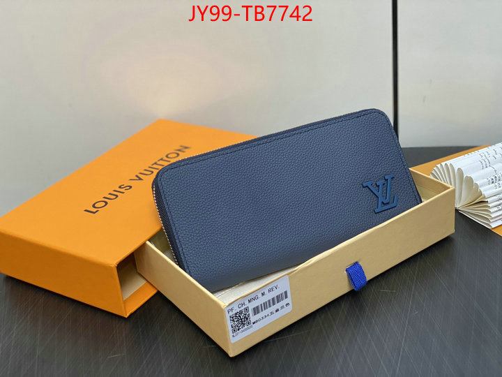 LV Bags(TOP)-Wallet high quality online ID: TB7742 $: 99USD,