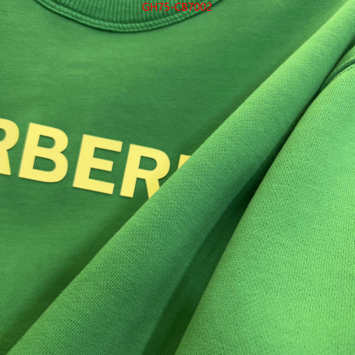 Clothing-Burberry best replica 1:1 ID: CB7002 $: 75USD