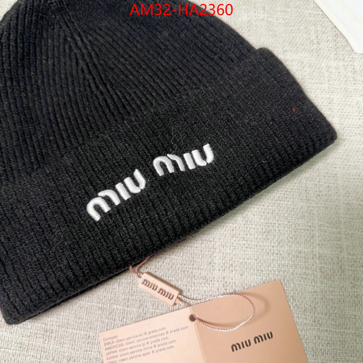 Cap(Hat)-Miu Miu replica 2024 perfect luxury ID: HA2360 $: 32USD