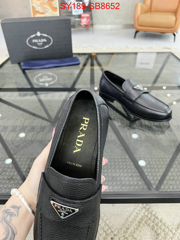 Men shoes-Prada high quality replica designer ID: SB8652 $: 189USD