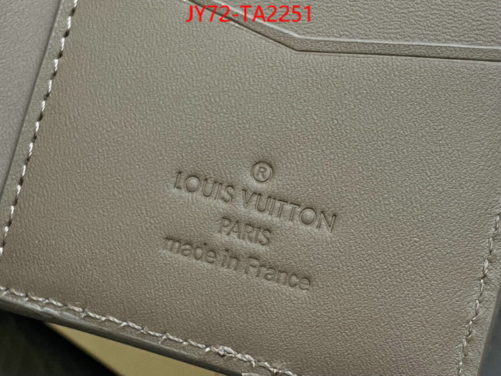 LV Bags(TOP)-Wallet what is a 1:1 replica ID: TA2251 $: 72USD,