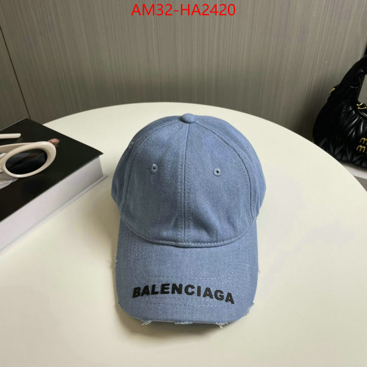 Cap(Hat)-Balenciaga sale outlet online ID: HA2420 $: 32USD