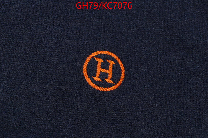 Clothing-Hermes replica designer ID: KC7076 $: 79USD